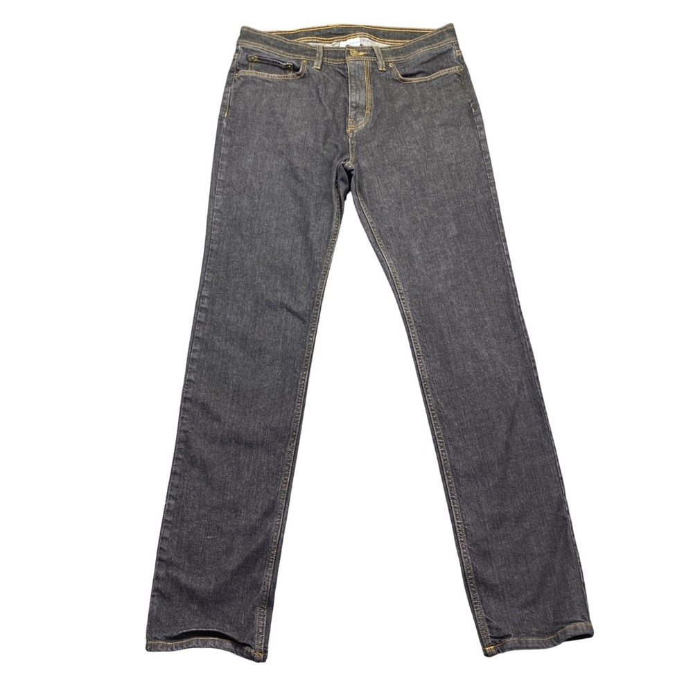 Columbia Mens Slim Fit Jeans Sz 32 Dark Wash Stretch Denim XJ9829 Black Gray